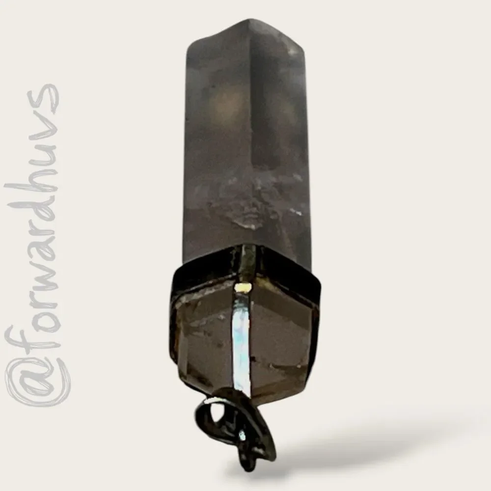 Rose Quartz Crystal Point Pendant with Untested Silver Bale – 1.5” - Picture 5 of 7
